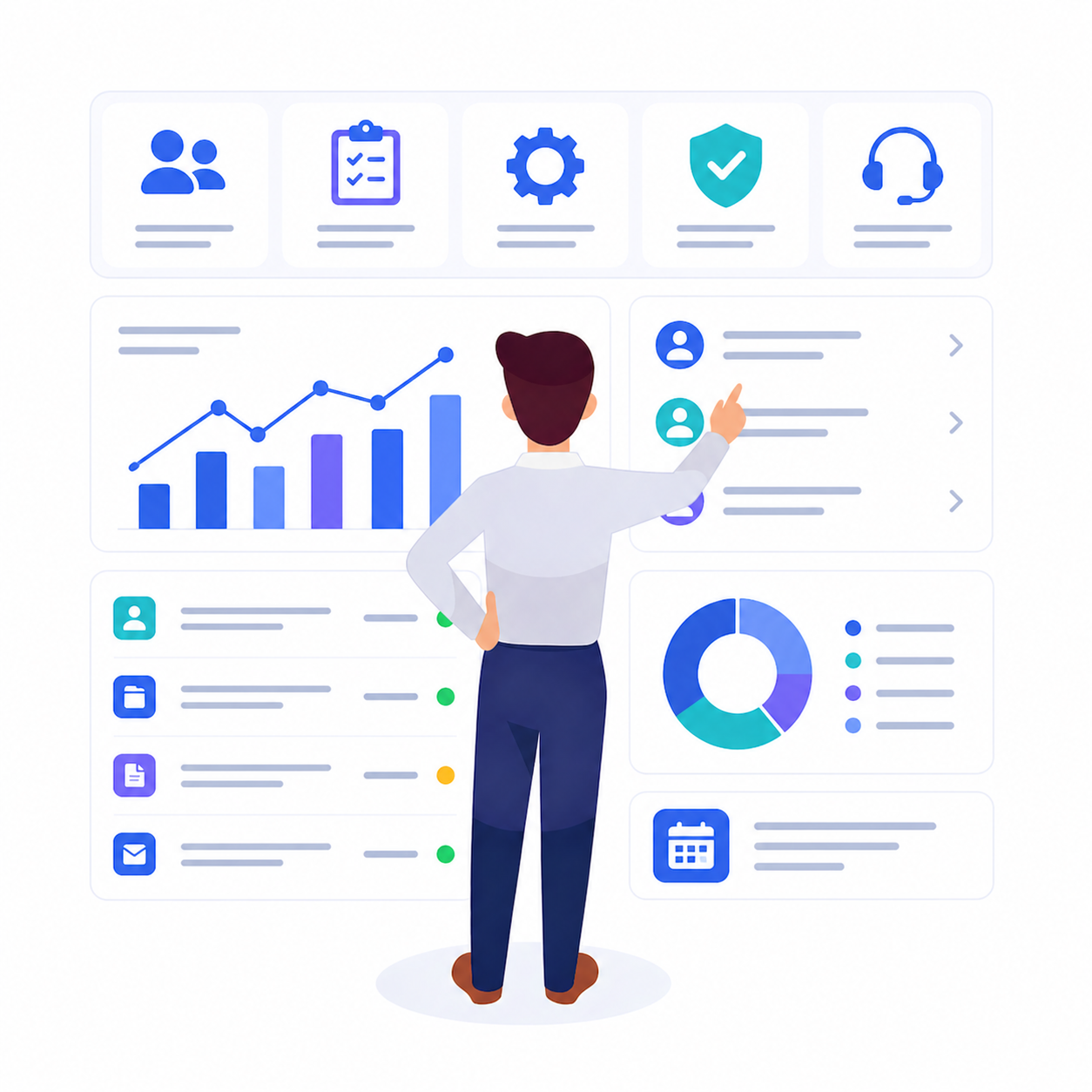 تصميم وتطوير أنظمة إدارية وخدمية