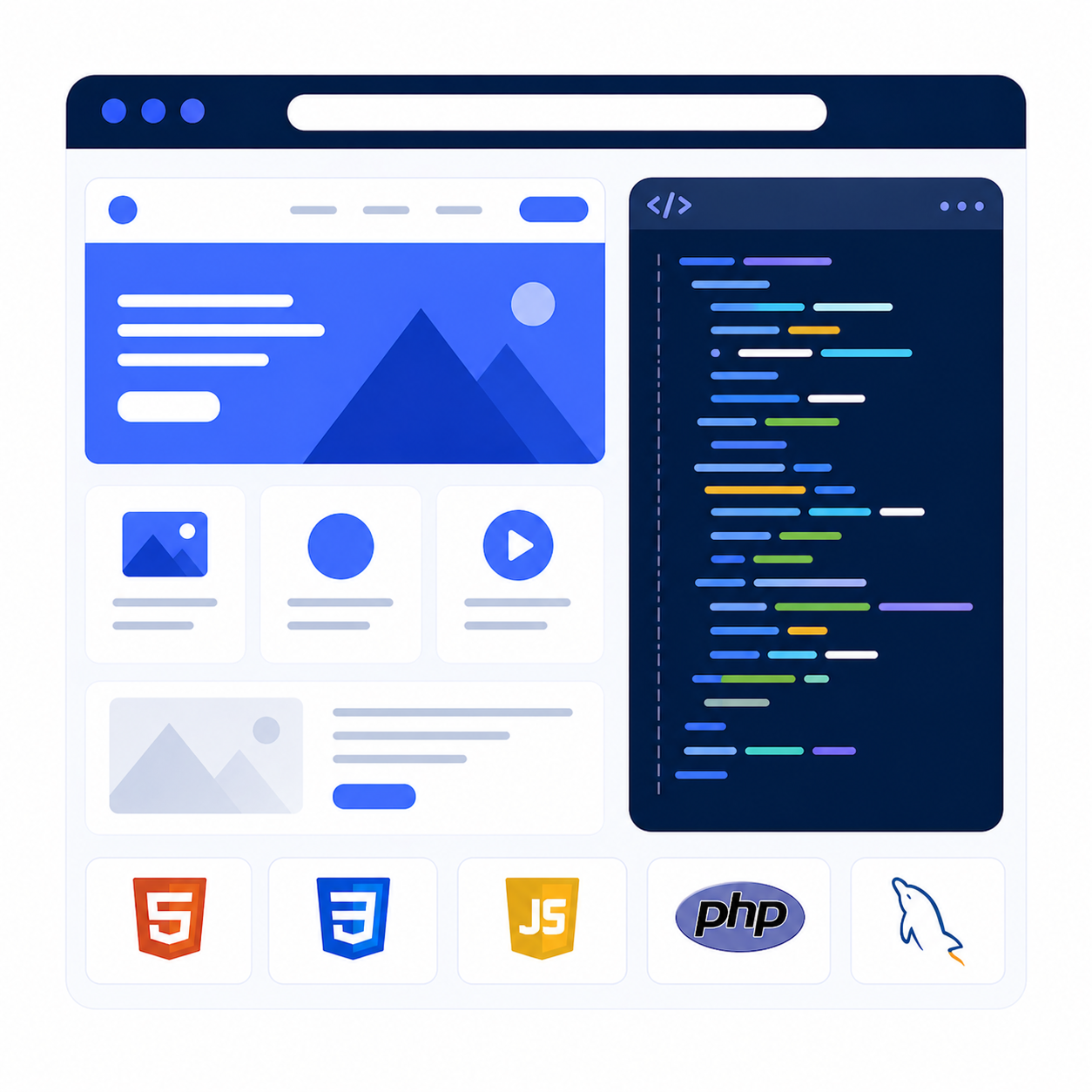 تصميم وتطوير مواقع الويب